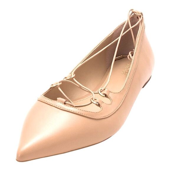 MICHAEL Michael Kors Tabby Lace-Up Flats in the Size 9M in Nude Color - Picture 4 of 5